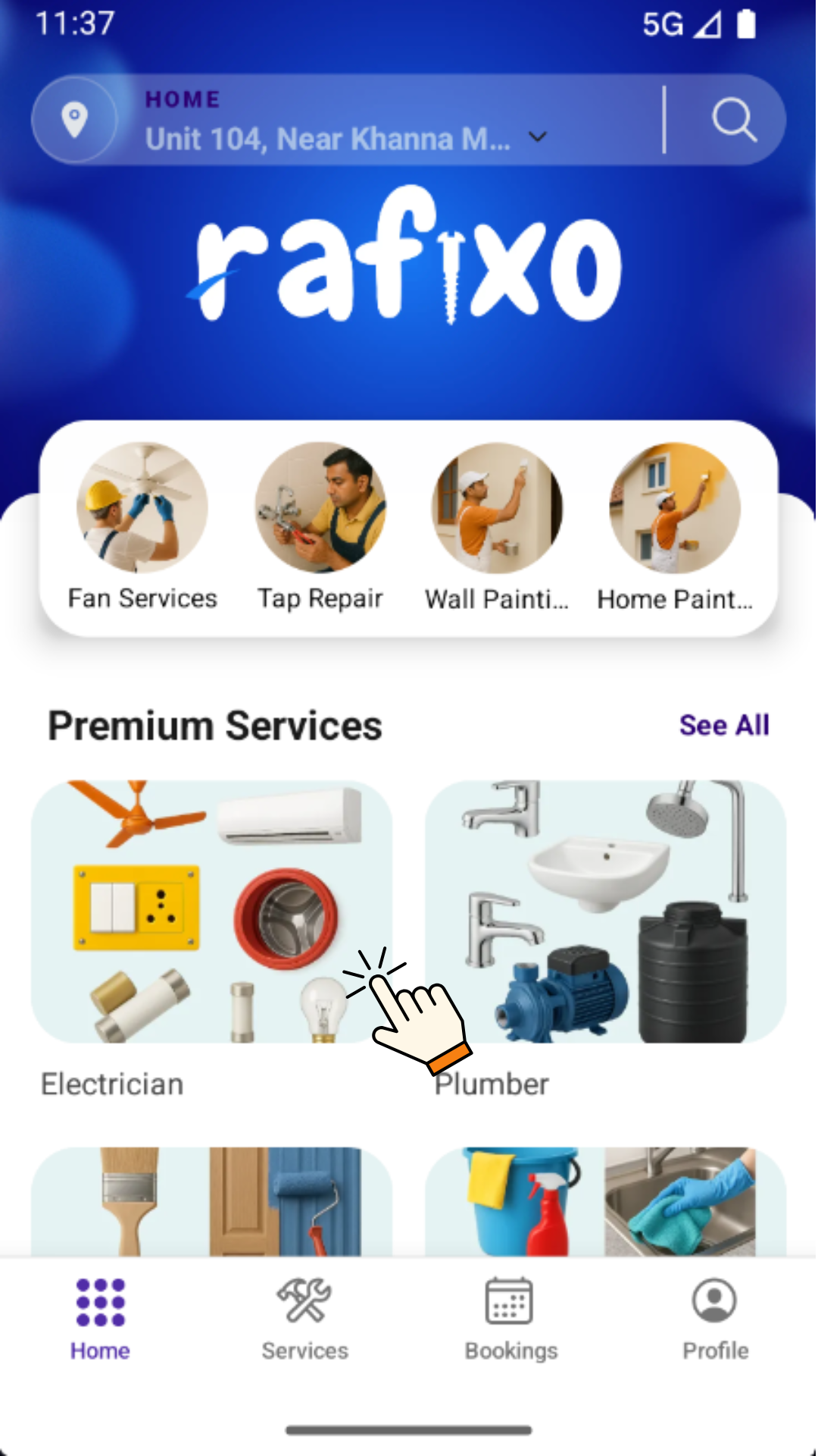 Step 1: Choose Service